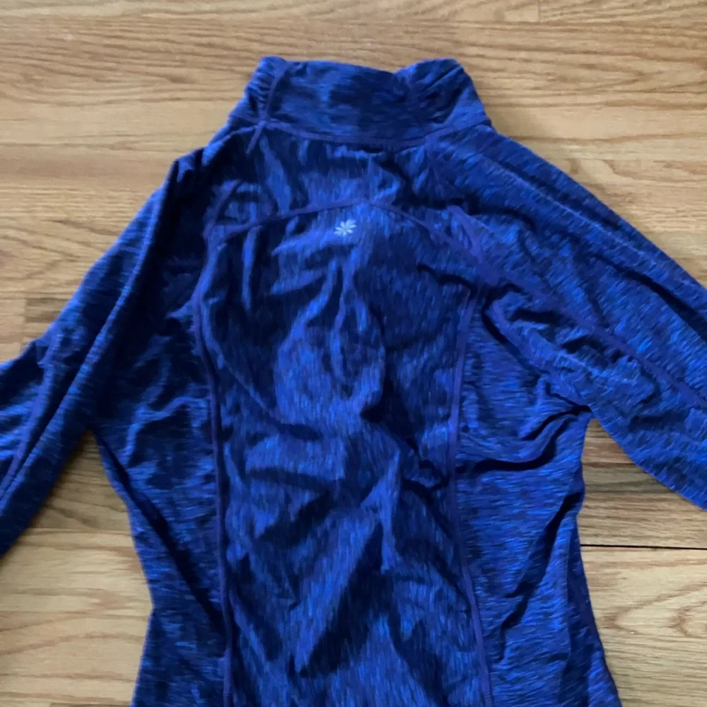 Athleta Fast Track Half Zip Pullover Blue Small - Picture 3 of 7
